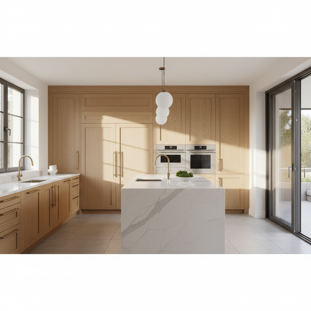 Luxury kitchen with integrated KitchenAid appliances